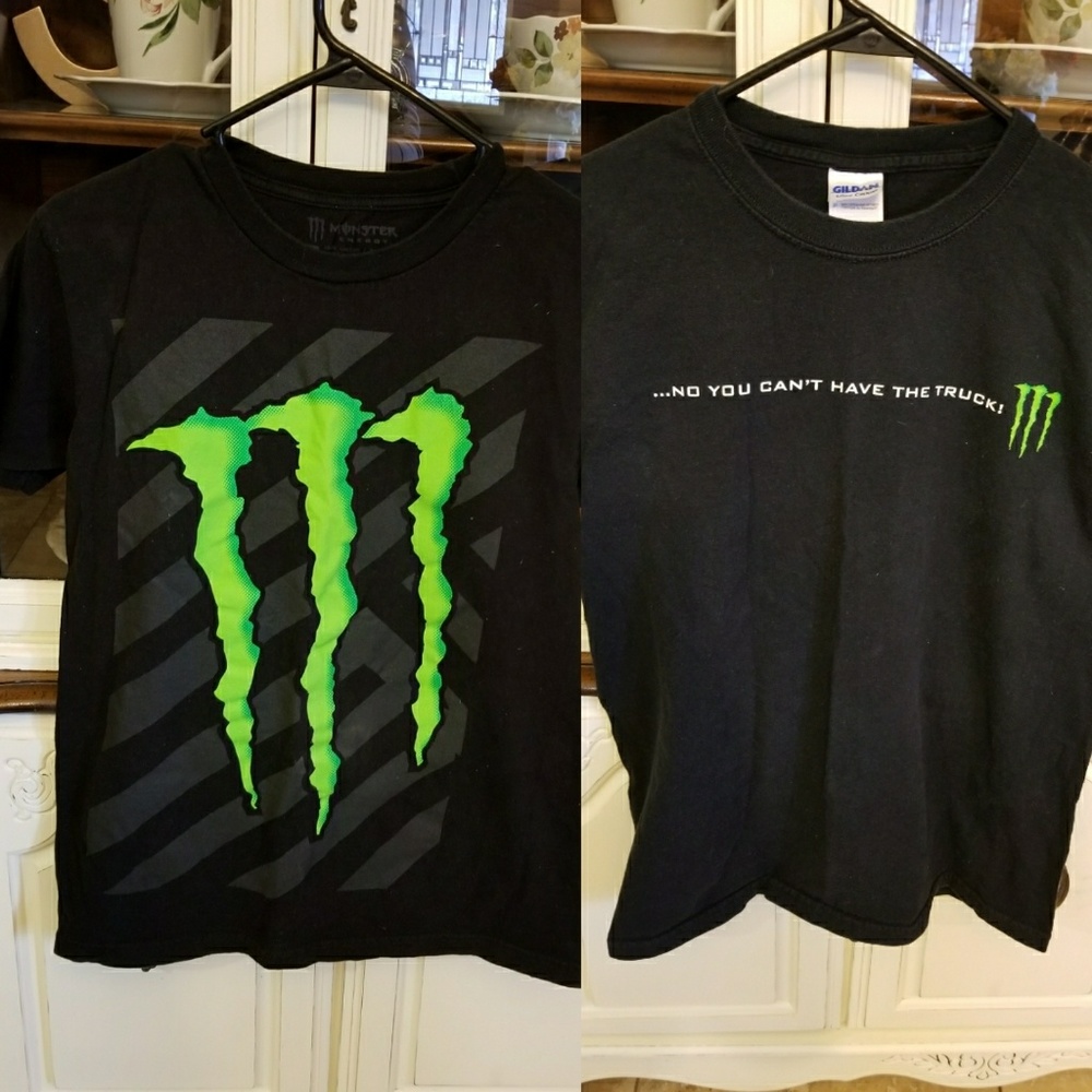 2 Monster Energy shirts